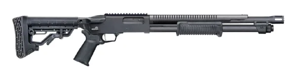 MOSSBERG 590R 12/18.5 6+1 BLK BREACHER