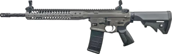 LWRC IC-SPR BILLET 5.56 NATO - 16" 30RD GREY W/ BLACK STOCK - Image 2