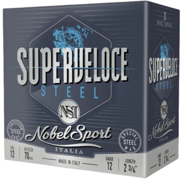 Nobel Target Steel Shotshells 12 ga 2-3/4" 1oz 1378 fps #7 25/ct
