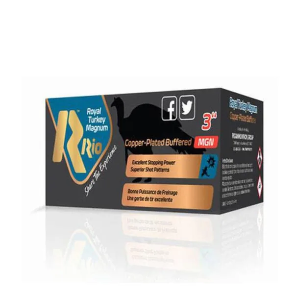 Rio Royal Turkey Buffered Shotshells 12ga 3" 1-3/4oz #6 1250 fps #5 10/ct