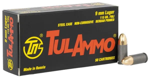 TULAMMO 9MM 115GR FMJ 50RD BOX