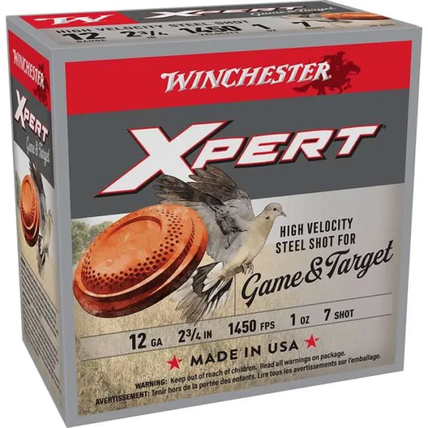 WINCHESTER SUPER X XPERT 12 GA 2-3/4" LSZ 1 OZ #7 STL HV 25 RD/BX 10 BX/CS