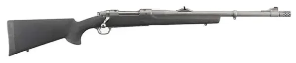 RUGER HAWKEYE ALASKAN 338WM 20" MATTE STS BBL, THRDED, BLK HOGUE STOCK, 3RD - Image 4