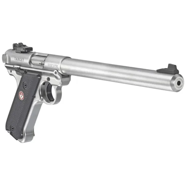 RUGER MRK IV TRGT 22LR 10" STS CHCKRD BLK GRP ADJ SIGHT 10RD - Image 2