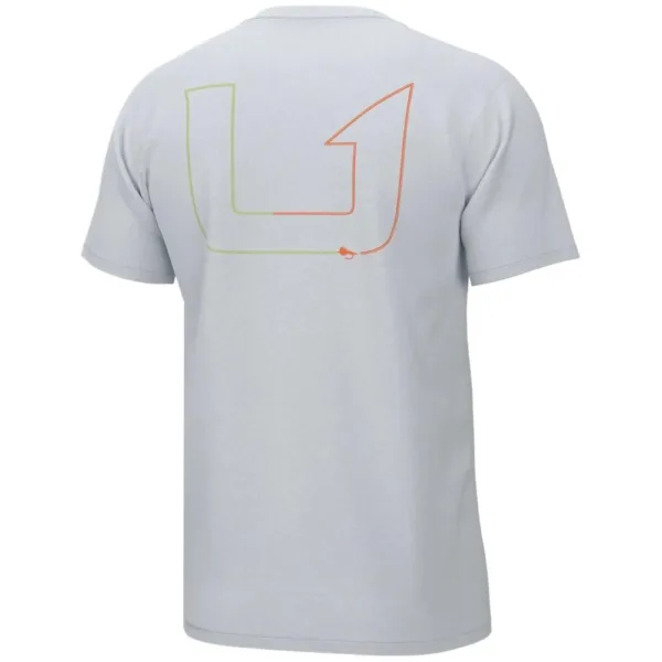 Huk Fly Line Short Sleeve Shirt White S
