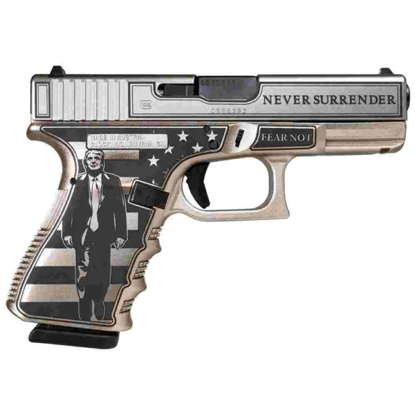 Glock 19 Gen 3 Custom "Trump Fight" Handgun 9mm Luger 15rd Magazines (2) 4" Barrel USA