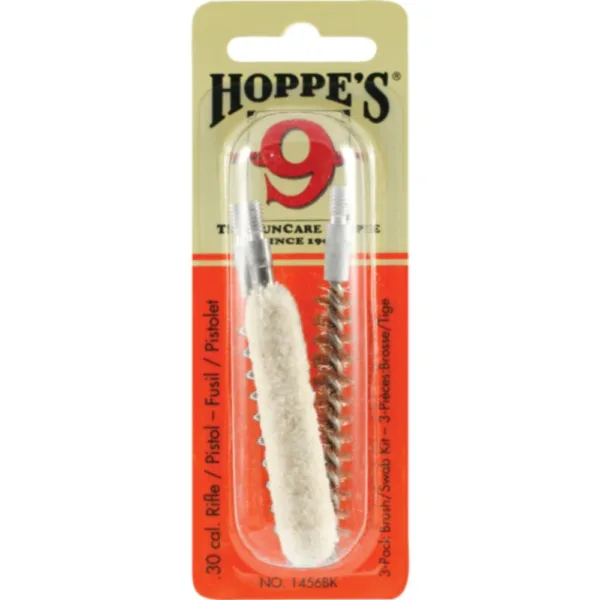 Hoppe's 3-Pack Brush/Swab Kit .30 cal