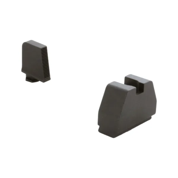 Ameriglo 8XL Tall Black Serrated .475 Front Flat Black .578 Rear Handgun Sight Glock