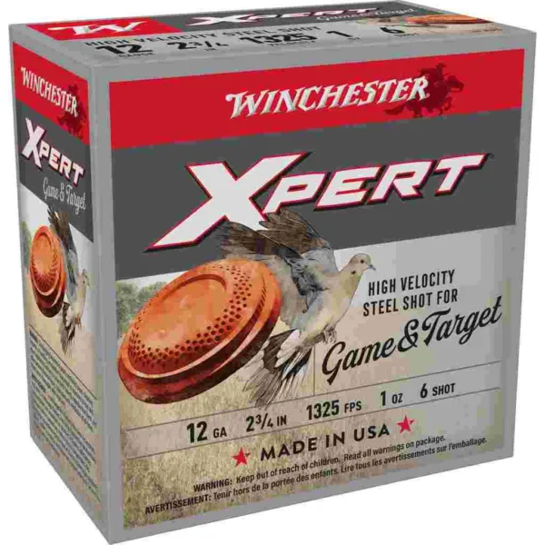 Winchester Xpert Steel Shotshells 12 ga 2-3/4" 1 oz 1325 fps #6 25/ct