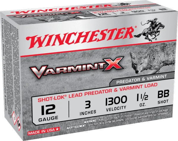 VARMINT X SHOT LOK 12GA 3" BB 1-1/2OZ