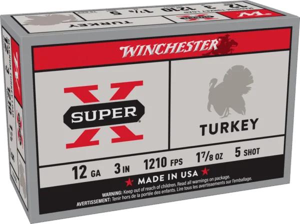 WINCHESTER SUPER X TURKEY 12GA 3" 1-7/8OZ #5 10RD BX 100RD CASE