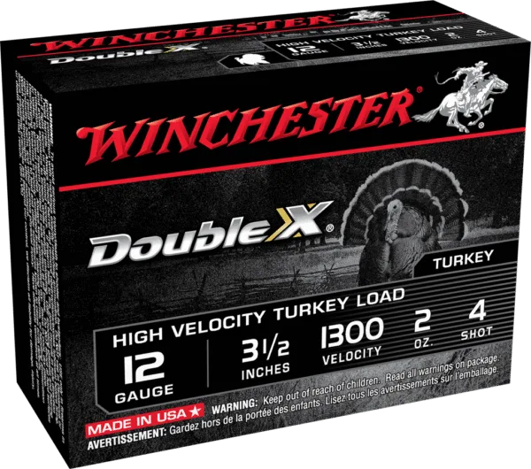 WINCHESTER DOUBLE X 12G 3.5" #4  2OZ  10RD BX 100RD CS