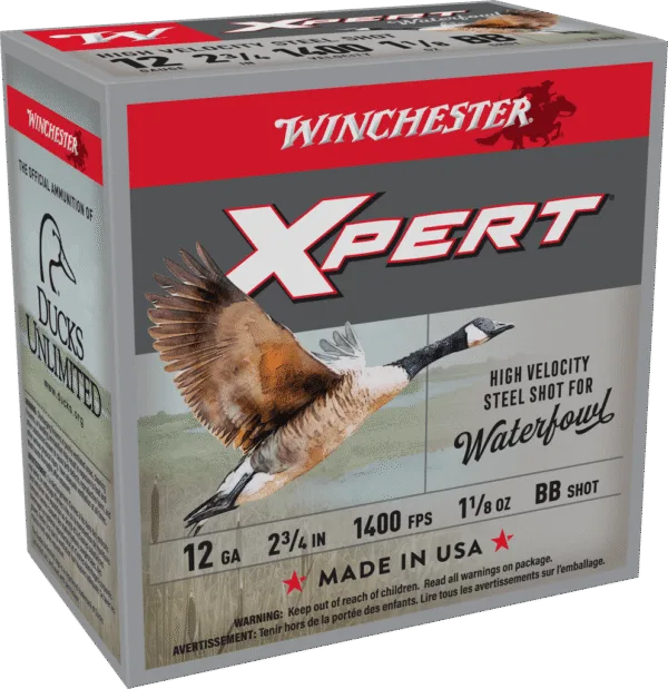 WINCHESTER XPERT STEEL WTRFWL 12G 2-3/4" 1-1/8OZ 25RD
