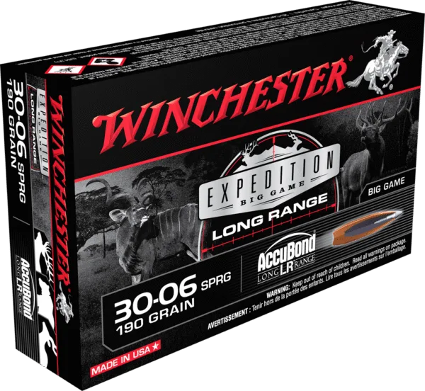 WINCHESTER EXPEDITION BIG GAME 30-06 190 GR ACCUBOND LR 20RD BX 200RD CASE