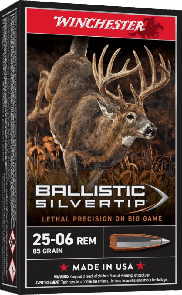 WINCHESTER BALLISTIC SILVERTIP 25-06REM 85GR 20RD BX 200RD CASE