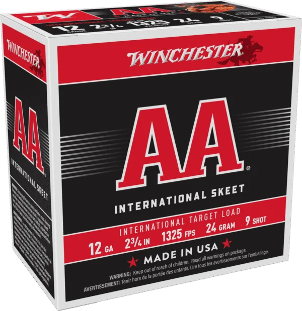 WINCHESTER 12G 2-3/4" #9 AA INTRNTL TRGT 24GRAM 25/250