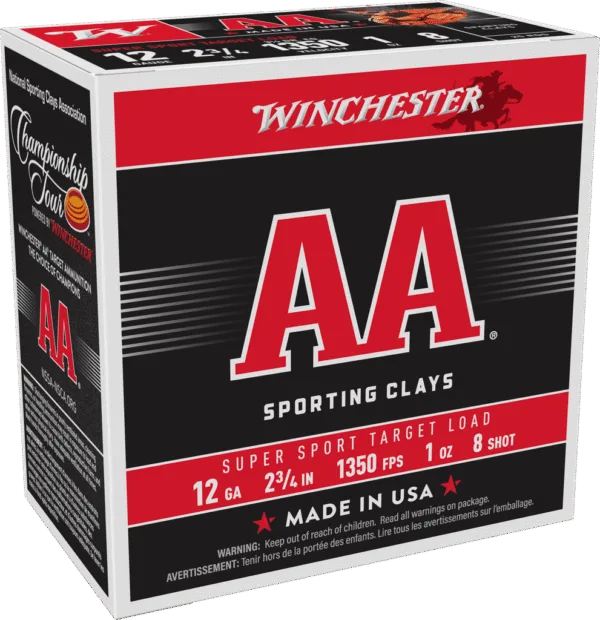 WINCHESTER AA SPR SPORT 12GA 2-3/4" 1OZ 25RD BX 250RD CASE