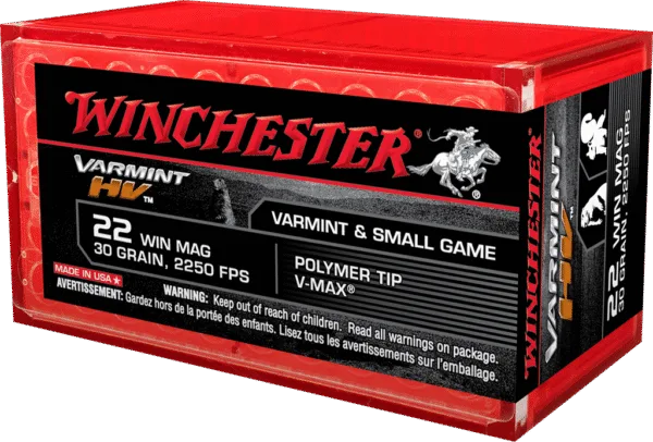 WINCHESTER VRMNT 22WM 30GR PLMY TIP 50RD BX 1000RD CASE