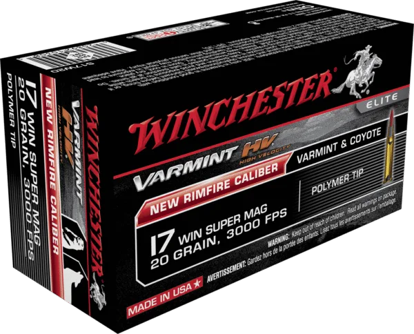 WINCHESTER VARMINT HV 17WSM 20GR PT 50RD BX 500RD CASE