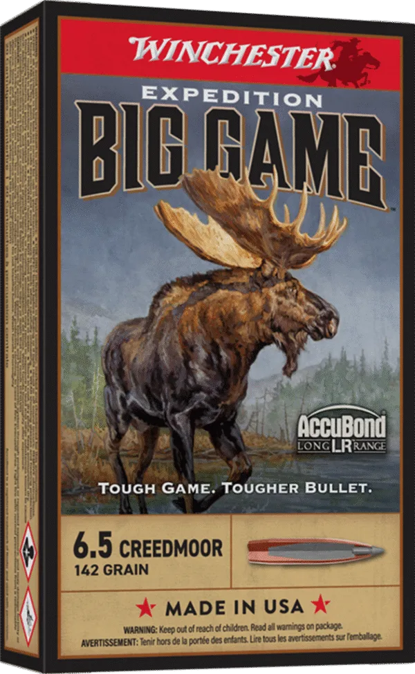 WINCHESTER EXPEDITION BIG GAME 6.5CM 142GR ACCUBOND LR 20RD BX 200RD CASE