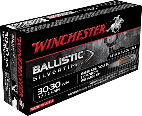 WINCHESTER BALLISTIC SILVERTIP 30-30 150GR 20RD BX 200RD CASE