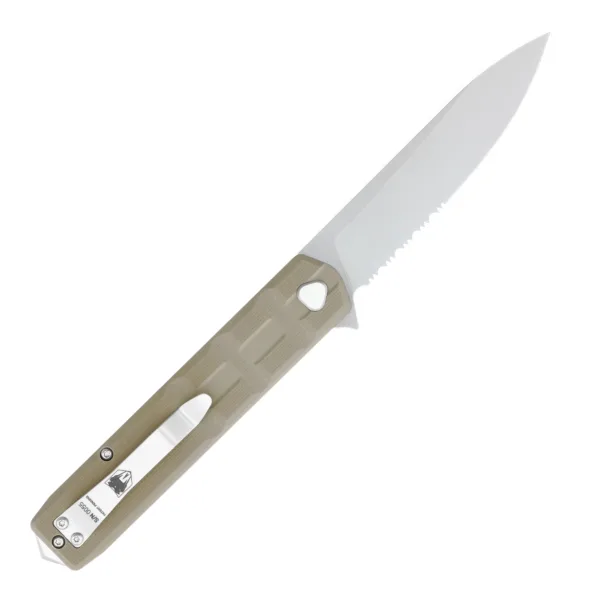 COBRATEC KUZIO TAN G10 3.25" DROP SERRATED