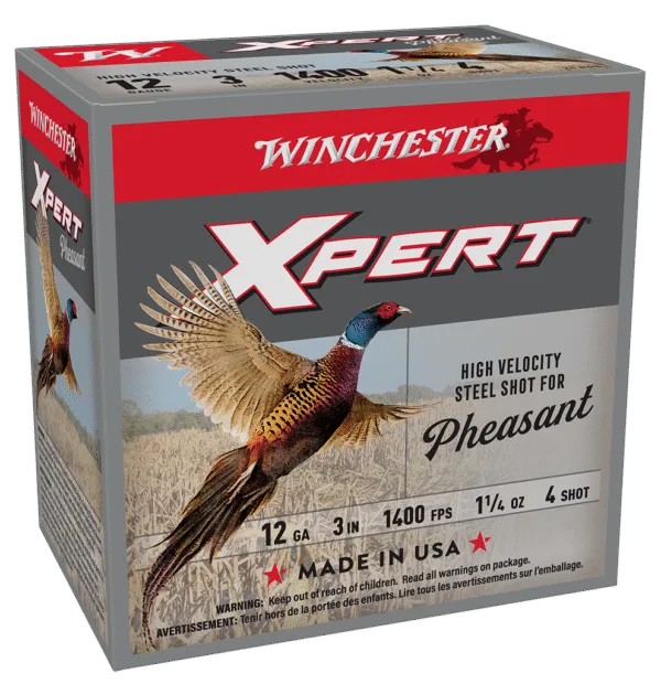 WINCHESTER SUPER X XPERT PHEASANT 12 GA 3" #4 HV 1-1/4 OZ LEAD FREE 25 RD/BX 10 BX/CS