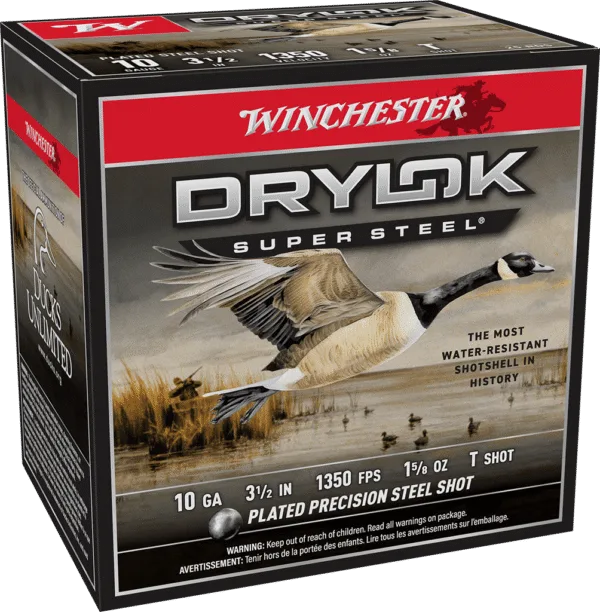 WINCHESTER DRYLOK SUPER STEEL 10 GA 3-1/2" T  1-5/8 OZ 25 RD/BX 10 BX/CS