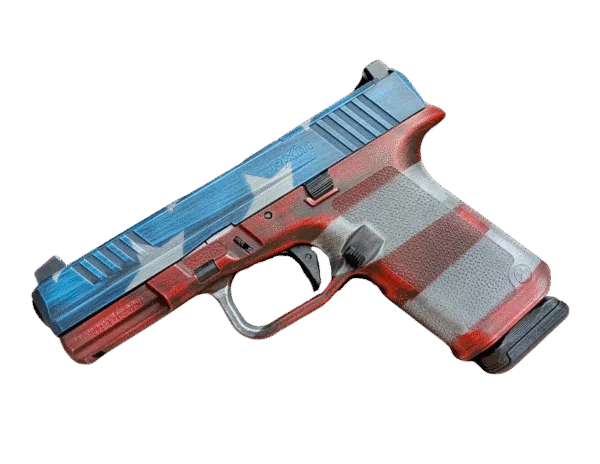 RUGER RXM 9MM PISTOL 4" AMERICAN FLAG O.R. 2-15RD MAGS - ORION EXCLUSIVE