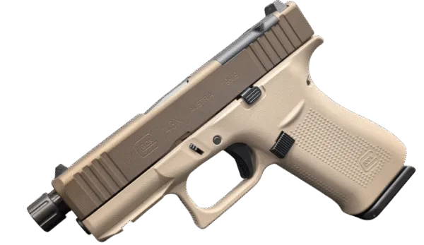 GLOCK 43X MOS 2 TONE TAN/BRONZE THREADED 9MM PISTOL 3.39"  2-10RD MAGS