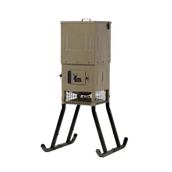 Boss Buck Fill Sled Feeder with Diverter Plate and Solar Panel 300lb Motor Freight Only