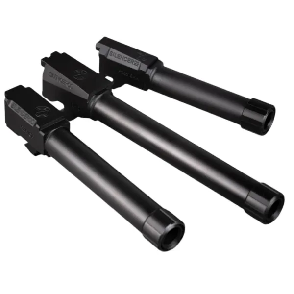 SilencerCo Threaded Barrel for Glock 26 9mm Luger 1/2x28 3.9" Black