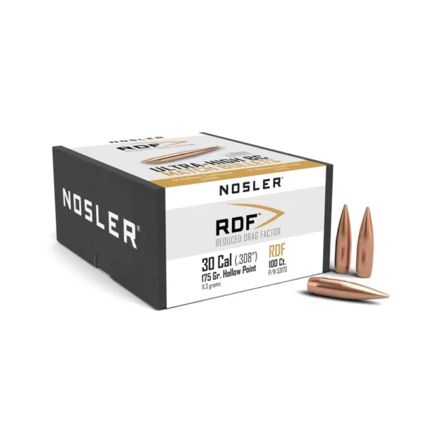 Nosler RDF Match Rifle Bullets .30 cal .308" 175 gr HPBT 100/ct
