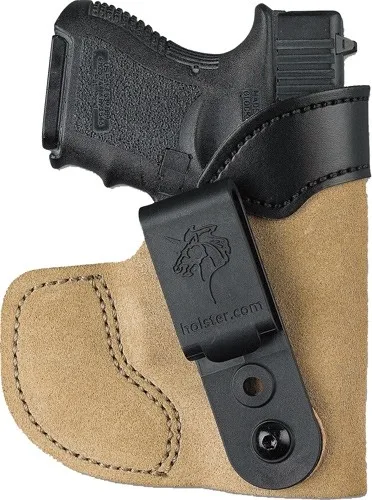 DESANTIS POCKET TUK HOLSTR RH - IWB/POCKET LTHER GLK 26 SUEDE - Image 3