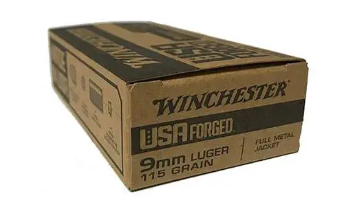 WINCHESTER 9 MM USA FORGED STEEL FMJ 115 GR 50 RD/BX 10 BX/CS - Image 4