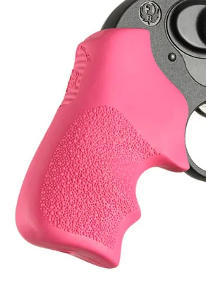 HOGUE GRIPS TAMER RUGER LCR - PINK W/FINGER GROOVE - Image 2