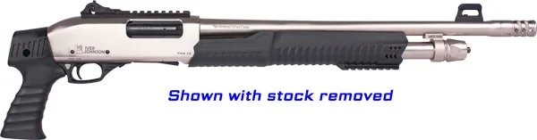 IVER JOHNSON PUMP 12GA 3" 18" - NICKEL QD PISTOL GRIP STOCK - Image 2
