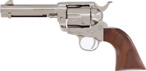 CIMARRON PISTOLERO 9MM - FS 4.75" NICKEL/WALNUT - Image 2