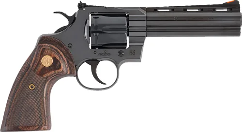 COLT PYTHON 357MAG 5" 6RD - BLUED WALNUT GOLD MEDALLION - Image 2