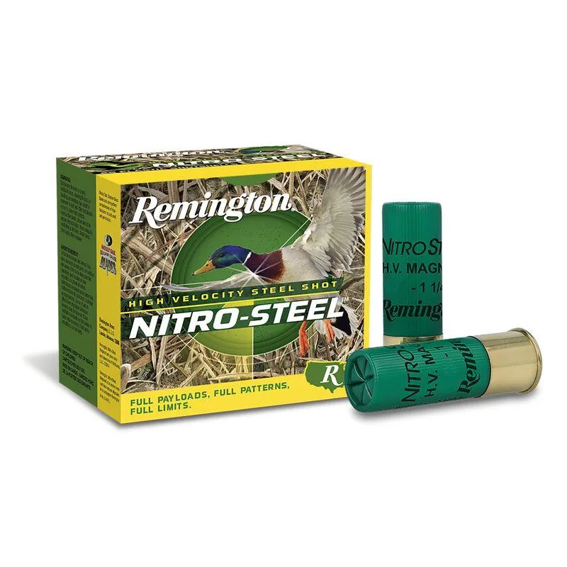 Remington Nitro-Steel High-Velocity Shotshells 12ga 3-1/2 in 1-1/2oz #2 1500 fps 25/ct