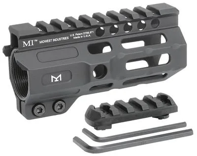 Midwest Industries One Piece Combat Rail Free Float Handguard 4.5" M-LOK