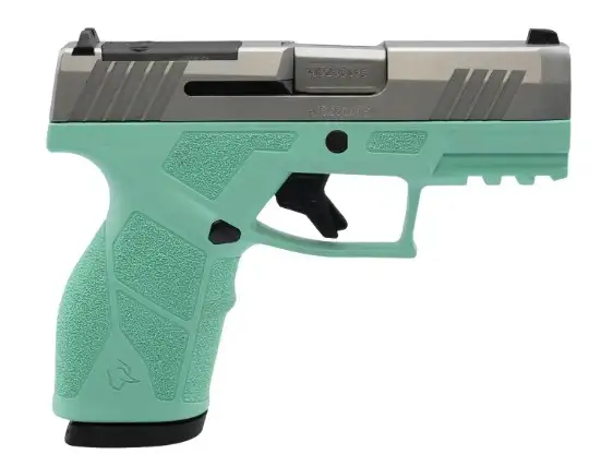 TAURUS GX2 TORO 9MM 3.38" STAINLESS/CYAN 1-13RD MAG